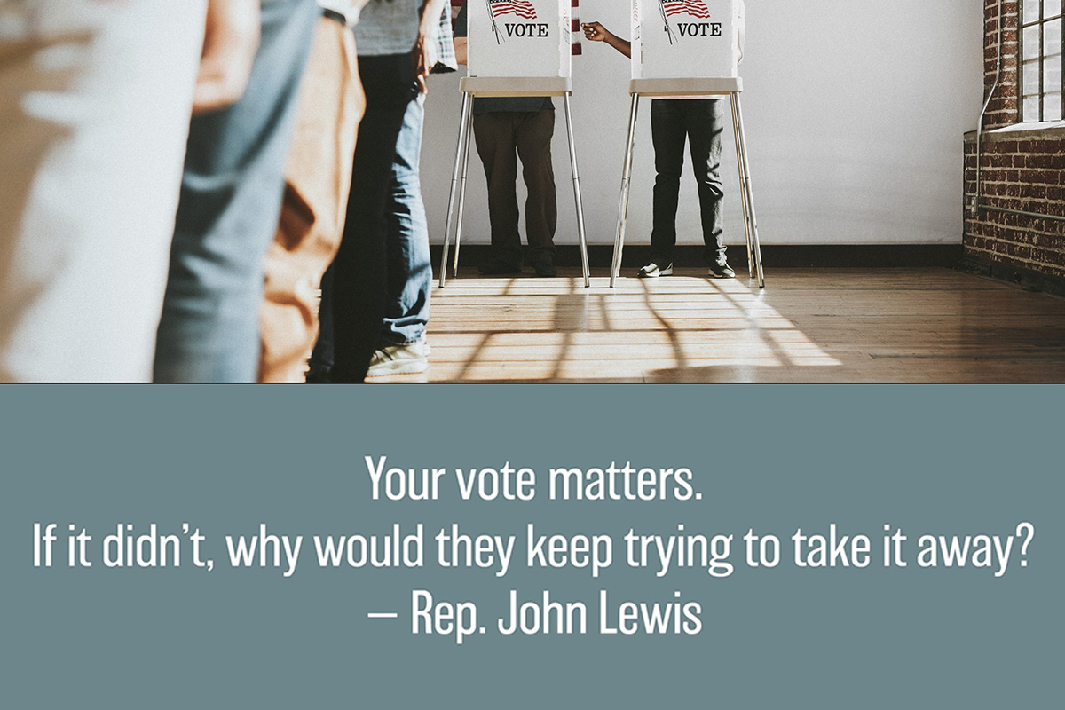 Your vote matters - Rep. John Lewis